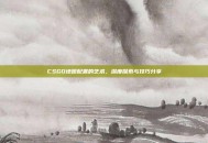 CSGO地图配置的艺术，深度探索与技巧分享