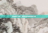 白金用户专属，探索彩虹岛的特权之旅