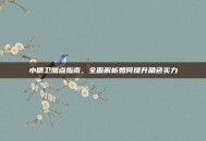 小精卫加点指南，全面解析如何提升角色实力