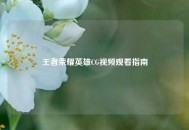王者荣耀英雄CG视频观看指南