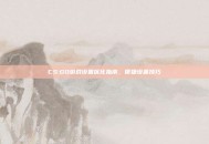 CS:GO游戏设置优化指南，便捷设置技巧