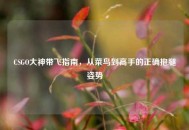CSGO大神带飞指南，从菜鸟到高手的正确抱腿姿势