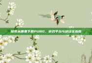 探索从哪里下载PUBG，游戏平台与途径全指南