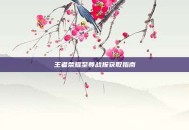 王者荣耀至尊战报获取指南