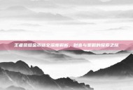 王者荣耀金币铭文深度解析，财富与策略的探索之旅