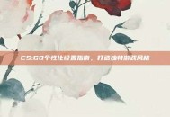 CS:GO个性化设置指南，打造独特游戏风格