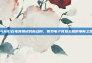 PUBG在电竞领域的新动向，探索电子竞技主机的革新之路