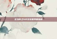 正当防卫4中文设置界面指南