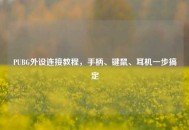 PUBG外设连接教程，手柄、键鼠、耳机一步搞定