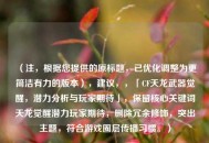 （注，根据您提供的原标题，已优化调整为更简洁有力的版本），建议，，「CF天龙武器觉醒，潜力分析与玩家期待」，保留核心关键词天龙觉醒潜力玩家期待，删除冗余修饰，突出主题，符合游戏圈层传播习惯。）