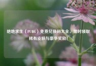 绝地求生（PUBG）免费兑换码大全，限时领取稀有皮肤与豪华奖励！