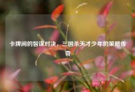 卡牌间的智谋对决，三国杀天才少年的策略传奇
