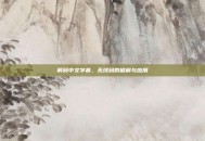 解码中文字幕，无线码的破解与应用
