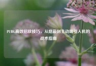 PUBG高效招敌技巧，从隐蔽到主动吸引人机的战术指南