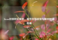 Steam封禁时长解析，账号封禁类型与解封时间指南