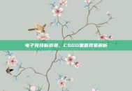 电子竞技新浪潮，CSGO黑圈现象解析