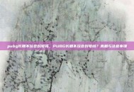 pubg长期不玩会封号吗，PUBG长期不玩会封号吗？真相与注意事项