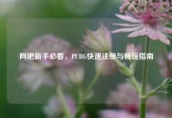网吧新手必看，PUBG快速注册与畅玩指南