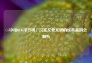 CF钟楼BUG排行榜，玩家又爱又恨的经典漏洞全解析