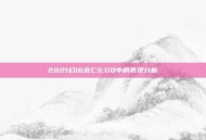 2021幻16在CS:GO中的表现分析