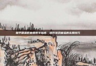 和平精英低音质教学指南，提升游戏体验的实用技巧