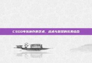 CSGO车队协作的艺术，战术与默契的完美结合