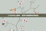 CSGO双人徽章，默契与荣耀的完美结合