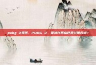 pubg 2如何，PUBG 2，是神作再临还是过眼云烟？