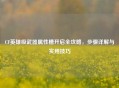 CF英雄级武器属性槽开启全攻略，步骤详解与实用技巧