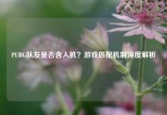 PUBG队友是否含人机？游戏匹配机制深度解析