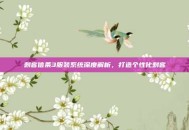 刺客信条3服装系统深度解析，打造个性化刺客