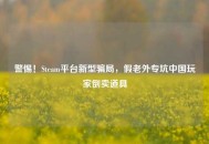 警惕！Steam平台新型骗局，假老外专坑中国玩家倒卖道具