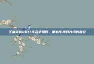 王者荣耀2017年名字回顾，那些年我们共同的回忆