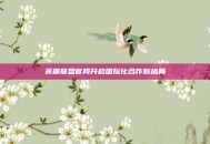 英霸联盟官网开启国际化合作新格局