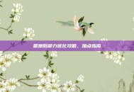 盾娘防御力优化攻略，加点指南
