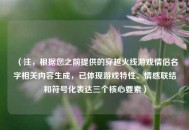 （注，根据您之前提供的穿越火线游戏情侣名字相关内容生成，已体现游戏特性、情感联结和符号化表达三个核心要素）
