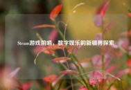 Steam游戏前哨，数字娱乐的新疆界探索