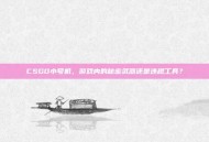 CSGO小号机，游戏内的秘密武器还是违规工具？