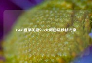 CSGO登录闪退？5大原因及秒修方案