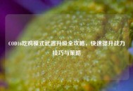 COD16吃鸡模式武器升级全攻略，快速提升战力技巧与策略