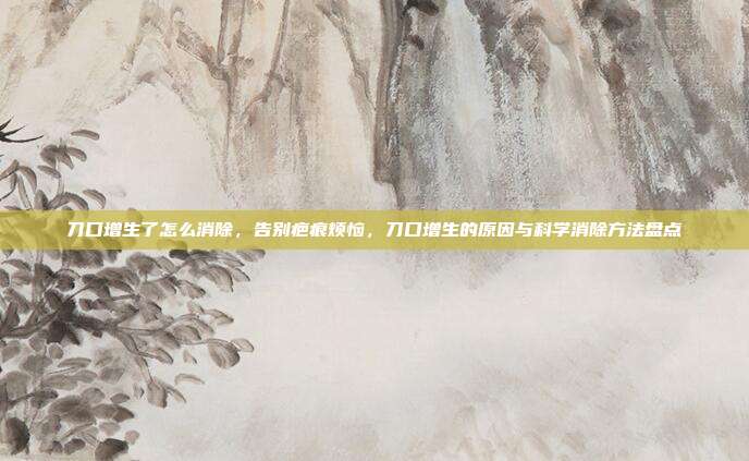 刀口增生了怎么消除,告别疤痕烦恼,刀口增生的原因与科学消除方法盘点