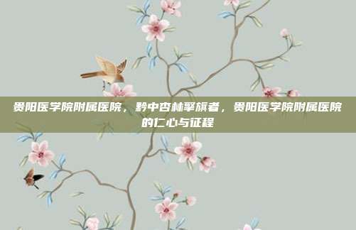贵阳医学院附属医院,黔中杏林擎旗者,贵阳医学院附属医院的仁心与征程