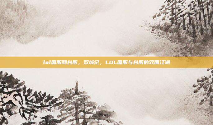 lol国服和台服,双城记,LOL国服与台服的双面江湖