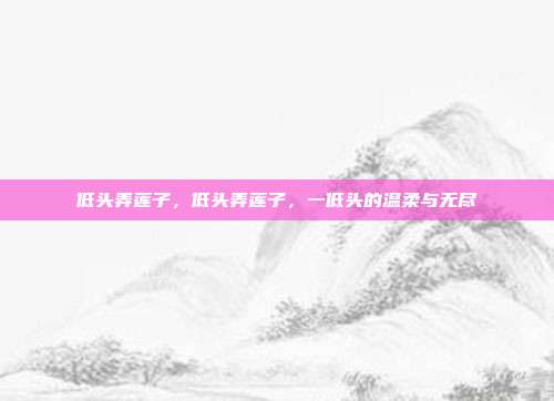 低头弄莲子,低头弄莲子,一低头的温柔与无尽