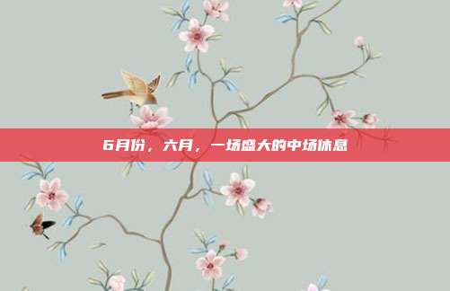 6月份,六月,一场盛大的中场休息