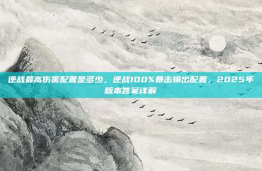 逆战最高伤害配置是多少,逆战100%暴击输出配置,2025年版本答案详解