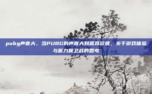 pubg声音大,当PUBG的声音大到震耳欲聋,关于游戏体验与听力保卫战的思考