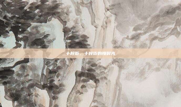 十梓街,十梓街的慢时光