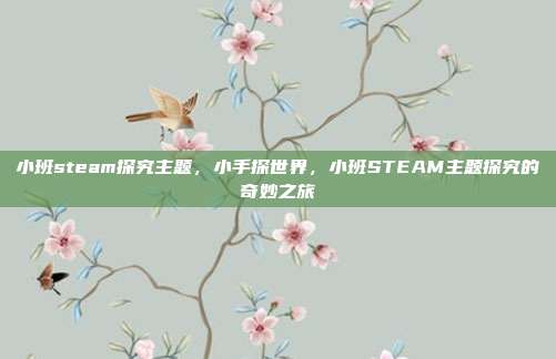 小班steam探究主题,小手探世界,小班STEAM主题探究的奇妙之旅