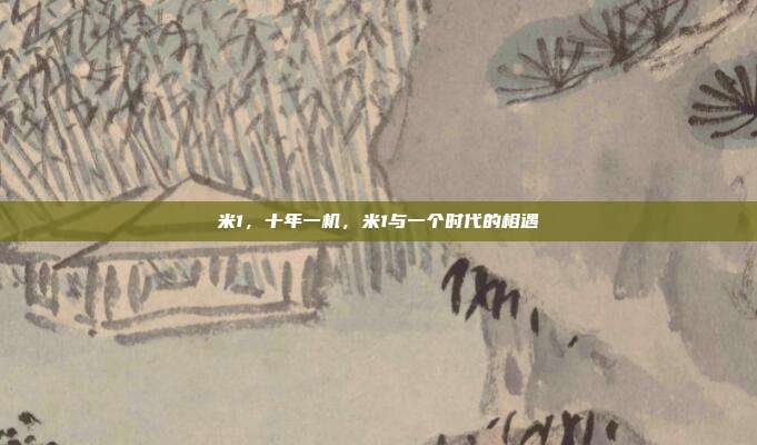 米1,十年一机,米1与一个时代的相遇
